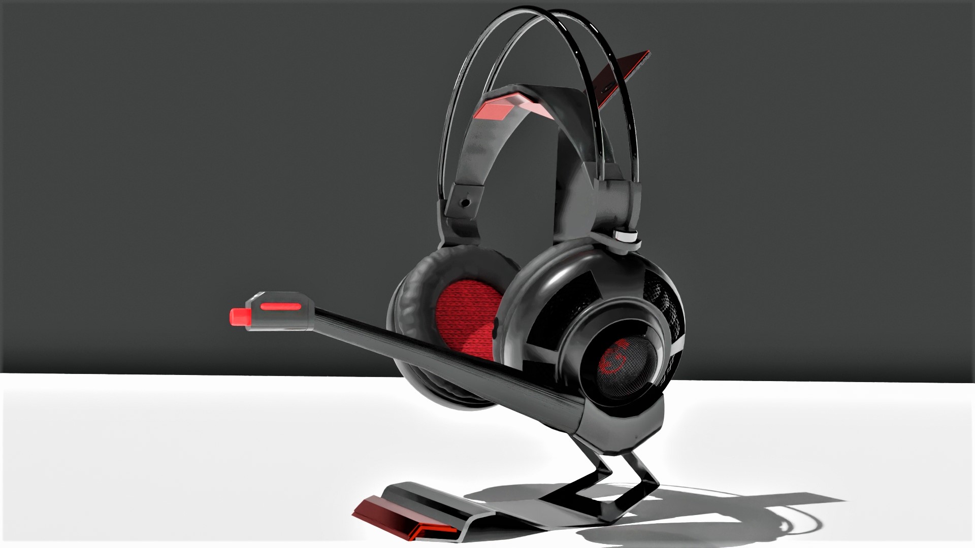 MSI headphone product 3D modeling