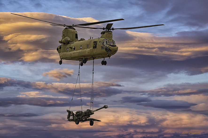 Chinook with Cannon