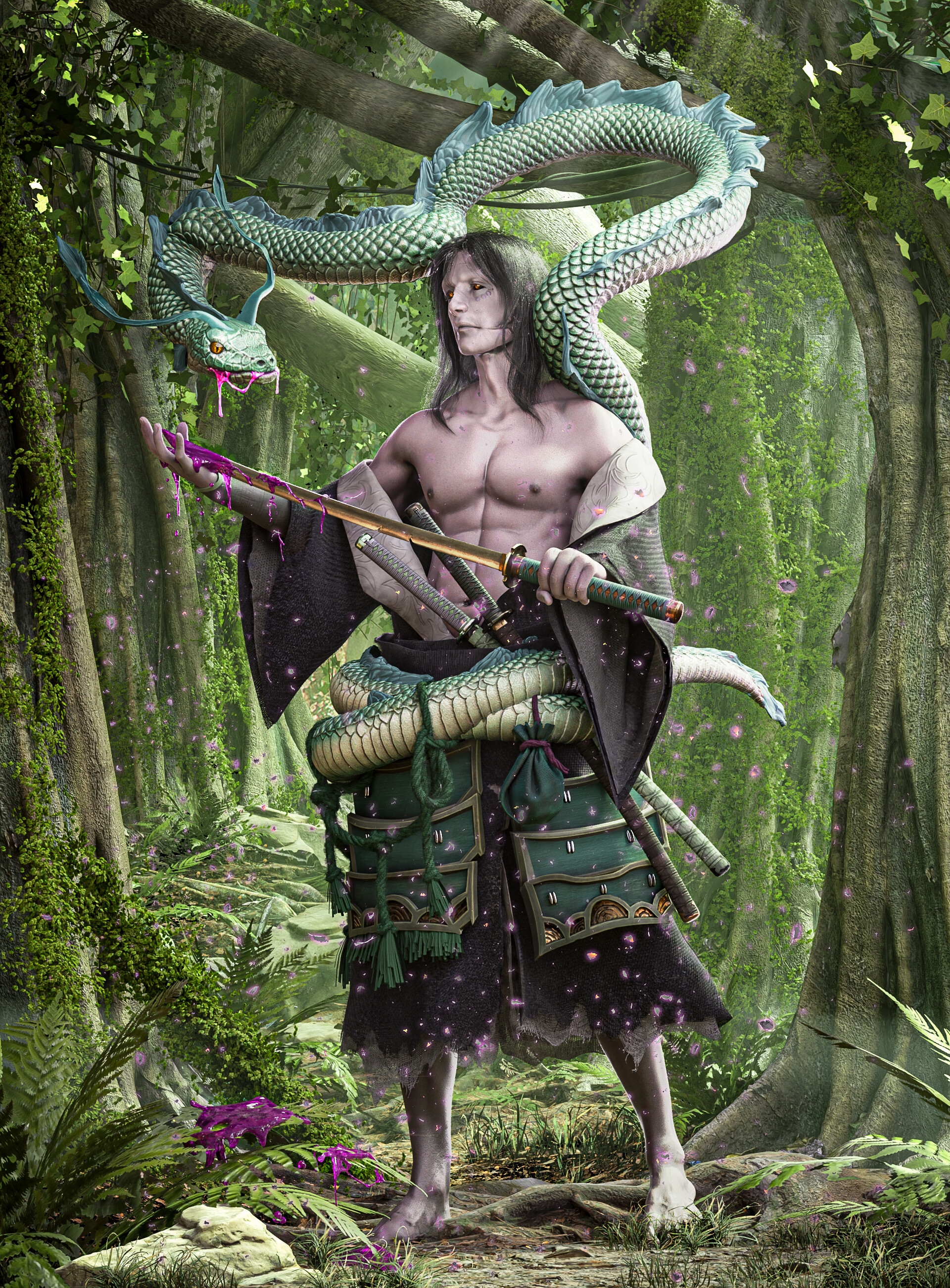 Snake samurai