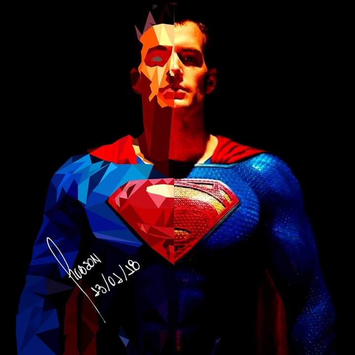 Superman in polygonal