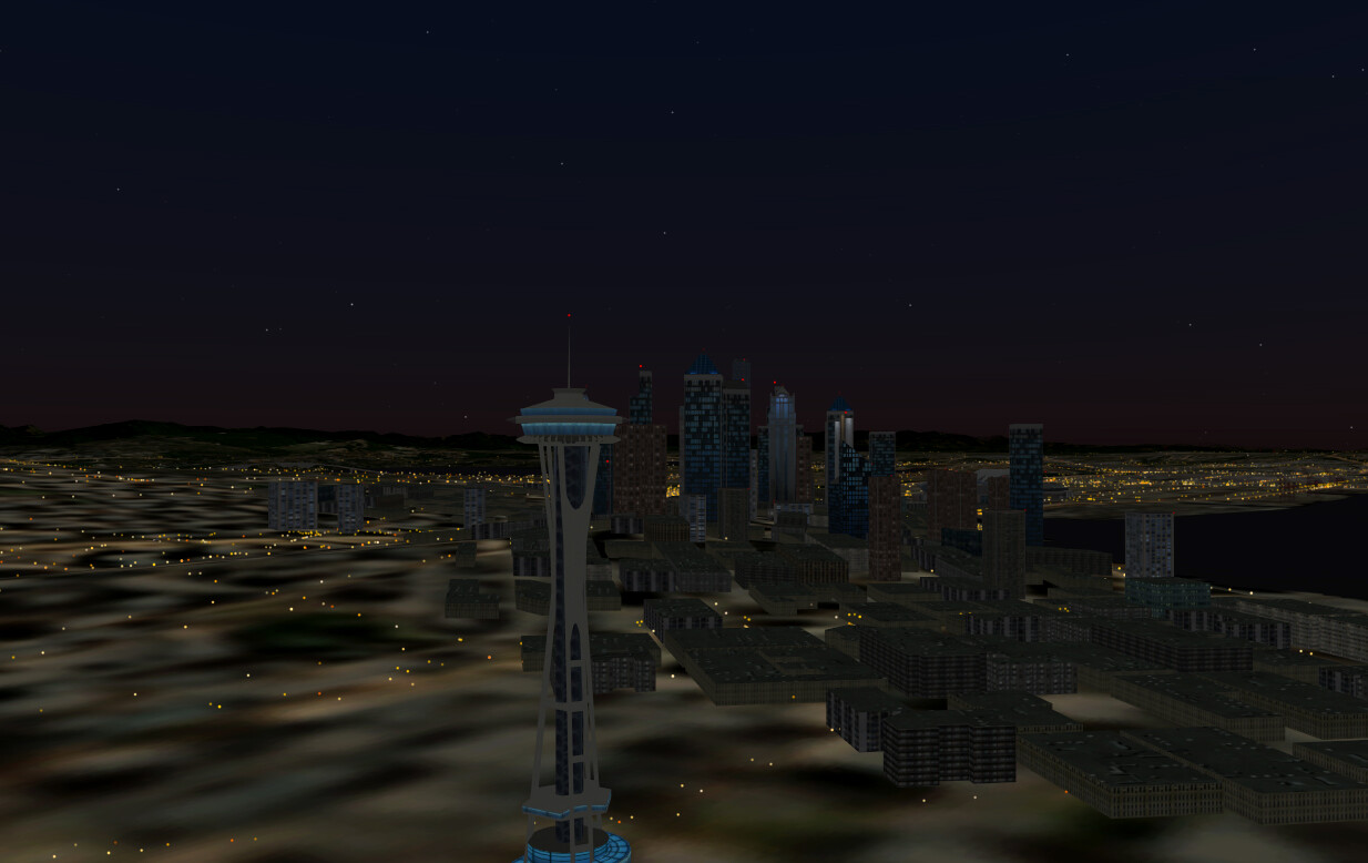 Space Needle From the Sky