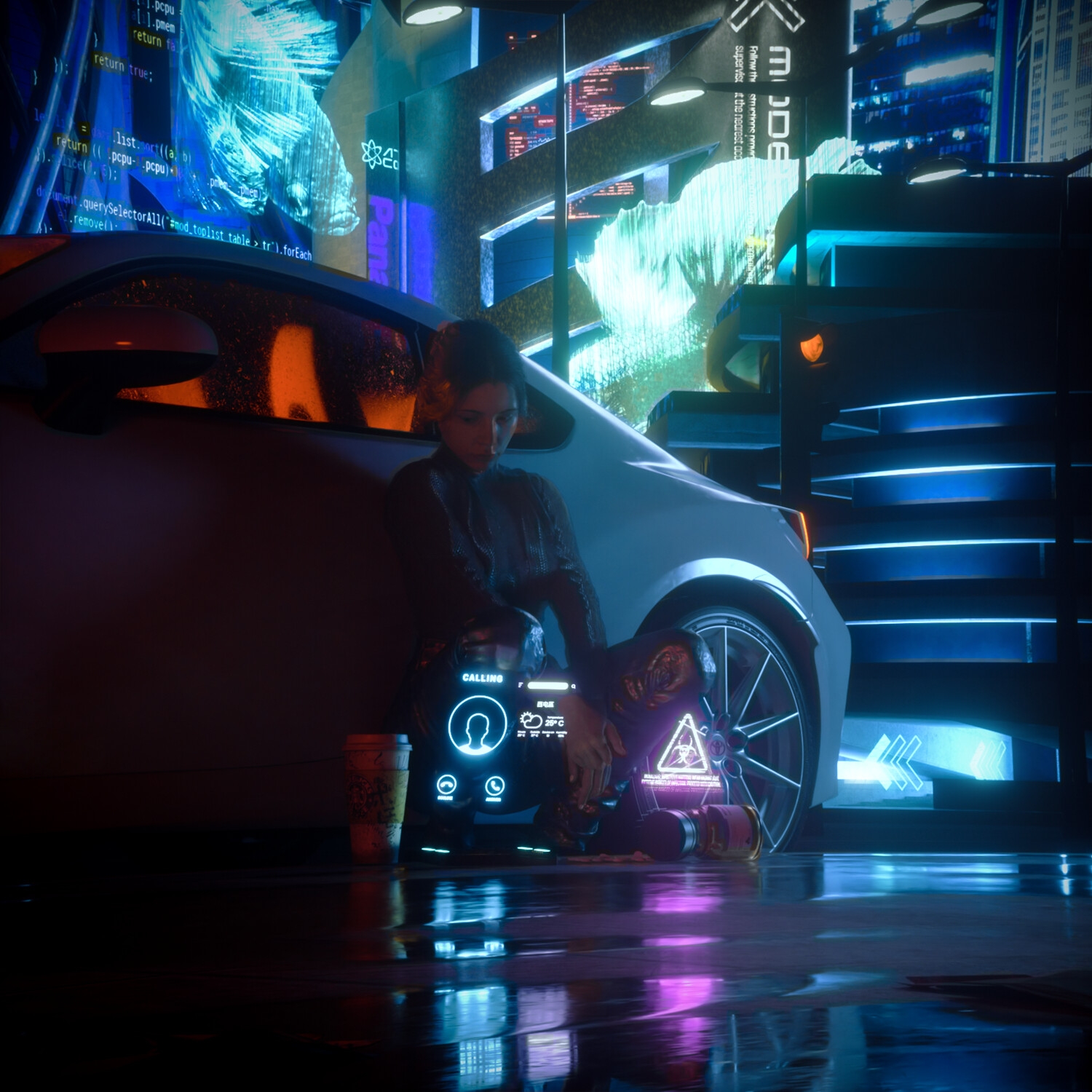 Echoes of silence in the cityscape