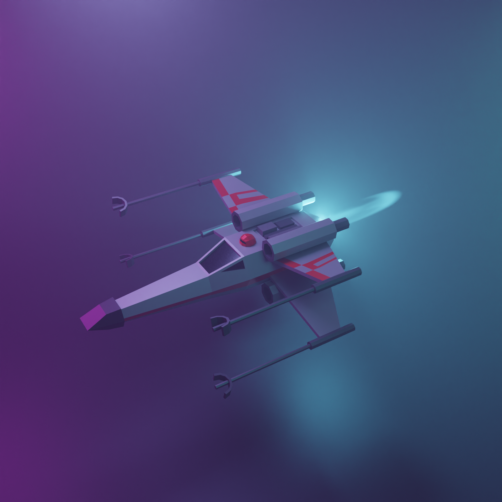 Sci-fi space ship