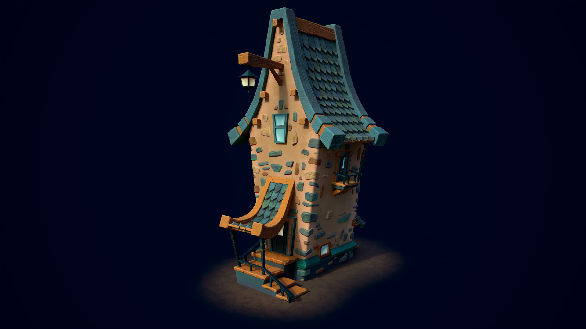 Stylized hut