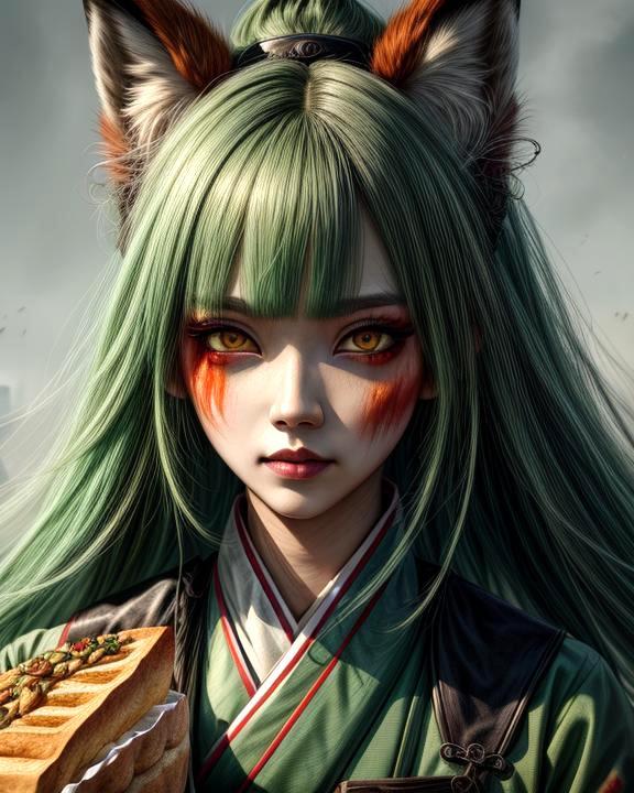 Fighter or warrior girl